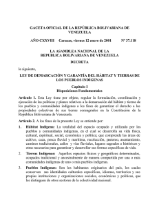 Ley de Demarcación y Garantía del Hábitat y Tierras de los Pueblos