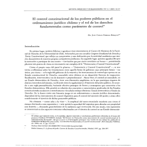 El control constitucional de los poderes públicos en el
