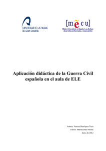 Aplicación didáctica de la Guerra Civil española en el aula de ELE