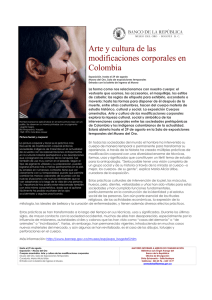Arte y cultura de las modificaciones corporales en Colombia