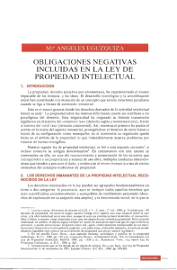 Obligaciones negativas incluidas en la Ley de Propiedad Intelectual
