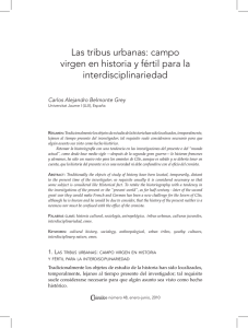 Las tribus urbanas: campo virgen en historia y fértil para la