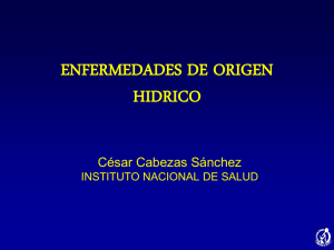 ENFERMEDADES DE ORIGEN HIDRICO
