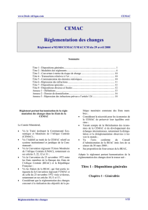 CEMAC - Reglement n°02/00/CEMAC/UMAC/CM du - Droit