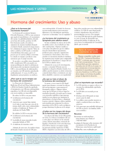 Hormona del crecimiento: Uso y abuso