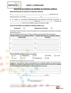 anexo 1: formulario solicitud de reserva de nombre de