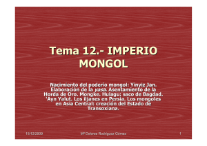 Tema 12.- IMPERIO MONGOL