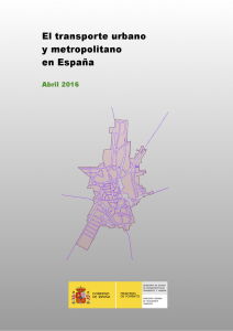 El transporte urbano y metropolitano en España (2016)