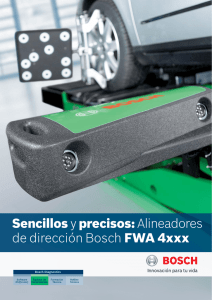 Sencillos y precisos: Alineadores de dirección Bosch FWA