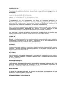 RESOLUCION 504 Procedimientos para la acreditación