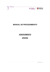 Manual de procedimientos – Agrupamiento Oficios