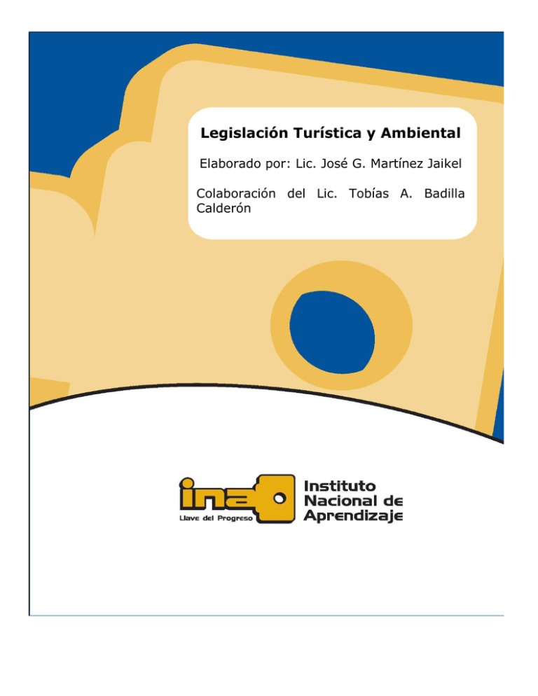 Legislación Turística Y Ambiental - Instituto Nacional De Aprendizaje