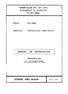 Limpieza de vías y áreas públicas