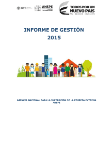 Informe de Gestión ANSPE 2015