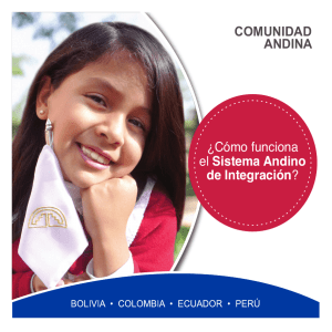 COMUNIDAD ANDINA ¿Cómo funciona el Sistema Andino de