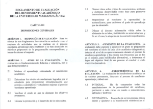 Reglamento de Evaluación - Universidad Mariano Gálvez de