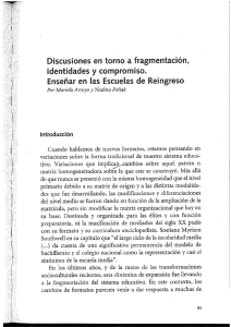 Discusiones en torno a fragmentación,