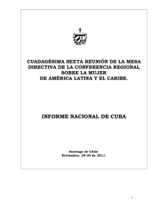 INFORME NACIONAL DE CUBA