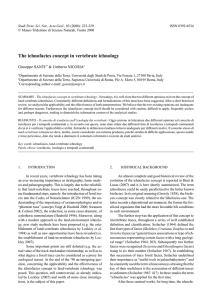 The ichnofacies concept in vertebrate ichnology - MUSE