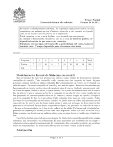 Modelamiento formal de Sistemas en eventB Abstracción