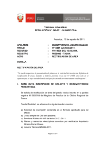 TRIBUNAL REGISTRAL RESOLUCIÓN Nº 542-2011-SUNARP