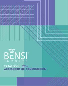 accesorios de construcción catálogo / 2016