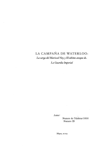 la campaña de waterloo - sbmonografia