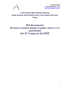 Del documento El &uacute;nico camino hasta el poder obrero y el