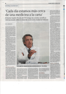 Dr. Andrés Poveda - Instituto Valenciano de Oncología