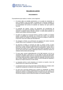 Atención de reclamos - Banco de la Nación Argentina