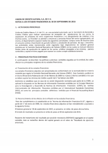 union de credeto alpura, sa de cv notas a los estados fenanceeros