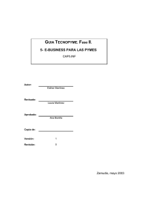 GUIA TECNOPYME. Fase II. 5- E