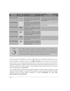 Nota Ciertas funciones del programa, como las