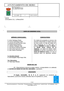 Convocatoria - Ayuntamiento de Siero
