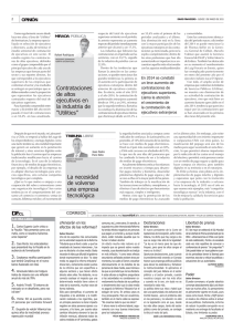 Contrataciones de altos ejecutivos en la industria de “Utilities” La