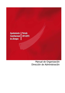 Manual de Organización Dirección de Administración