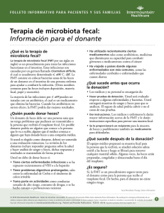 Terapia de microbiota fecal: Información para el donante