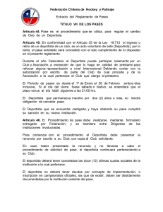Reglamento - Federacion Chilena de Hockey y Patinaje