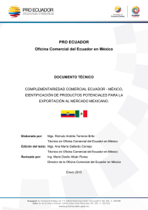 PRO ECUADOR Oficina Comercial del Ecuador en México