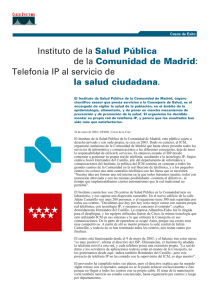 Instituto de la Salud Pública de la Comunidad de Madrid