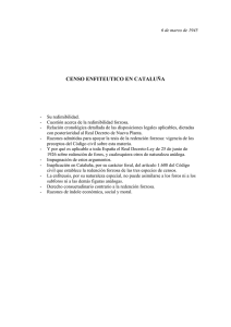 censos enfitéuticos en Cataluña