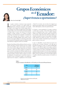 Grupos Económicos en el Ecuador
