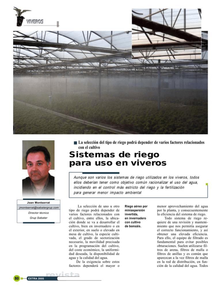 Revista Sistemas De Riego Para Uso En Viveros 4557