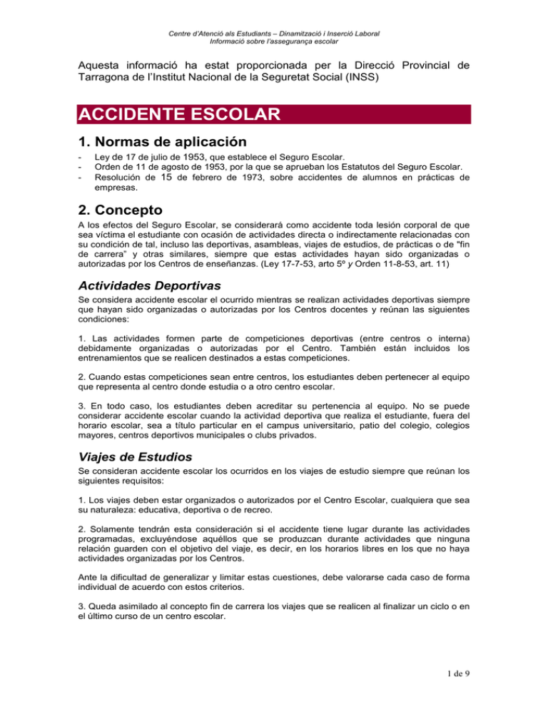 Formato De Accidente Escolar