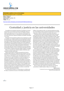 Gratuidad y justicia en las universidades