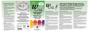 wOil® Water Mixable Oil Color has been developed to emulate