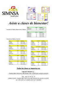 Asiste a clases de bienestar!