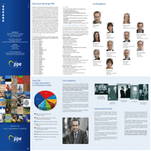 La Presidencia Estructura del Grupo PPE