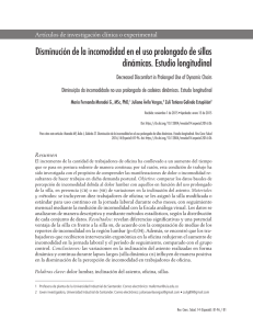 Disminución de la incomodidad en el uso prolongado de sillas