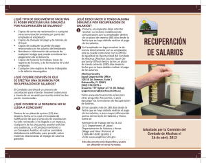 recuperación de salarios